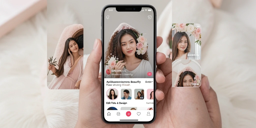 Screenshot antarmuka GACORX dengan fitur Kamera Beautify.