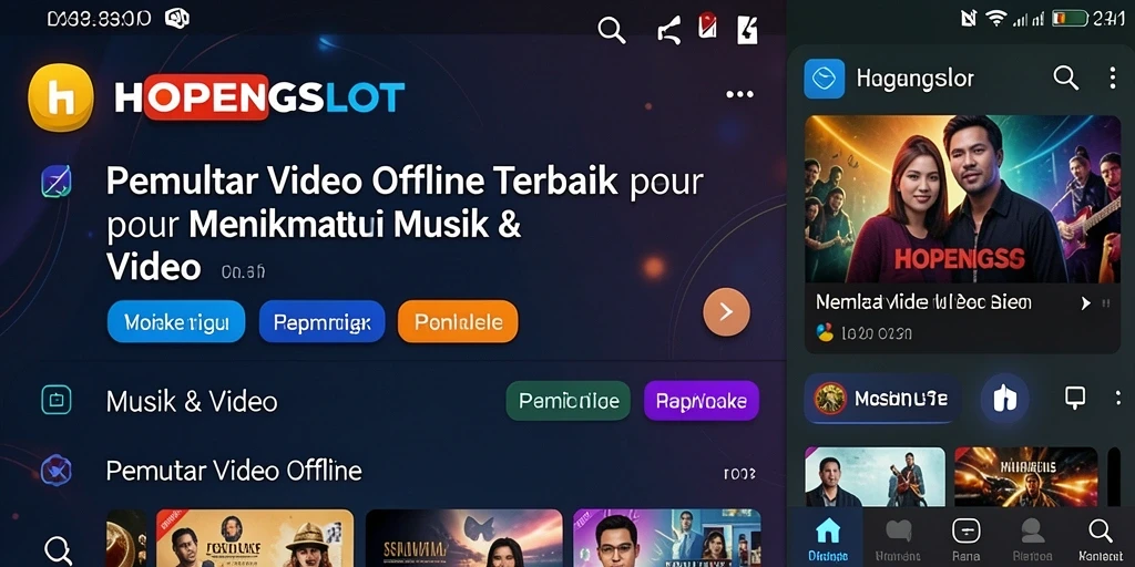 Antarmuka HOPENGSLOT yang ramah pengguna untuk pemutar video offline.