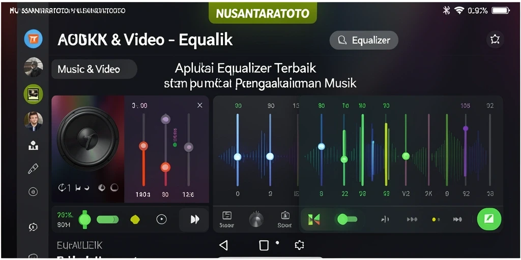 Antarmuka NUSANTARATOTO yang sederhana dan fungsional untuk Equalizer.