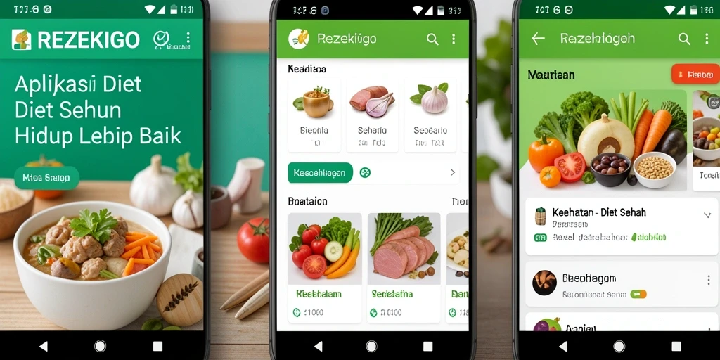 Tampilan antarmuka REZEKIGO yang intuitif dan user-friendly.