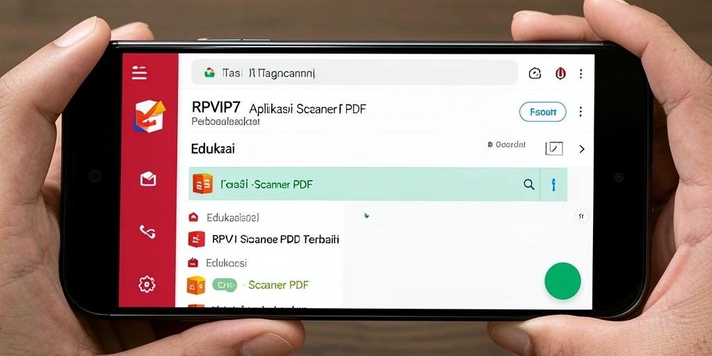 Antarmuka RPVIP7 yang memudahkan pemindaian dokumen.